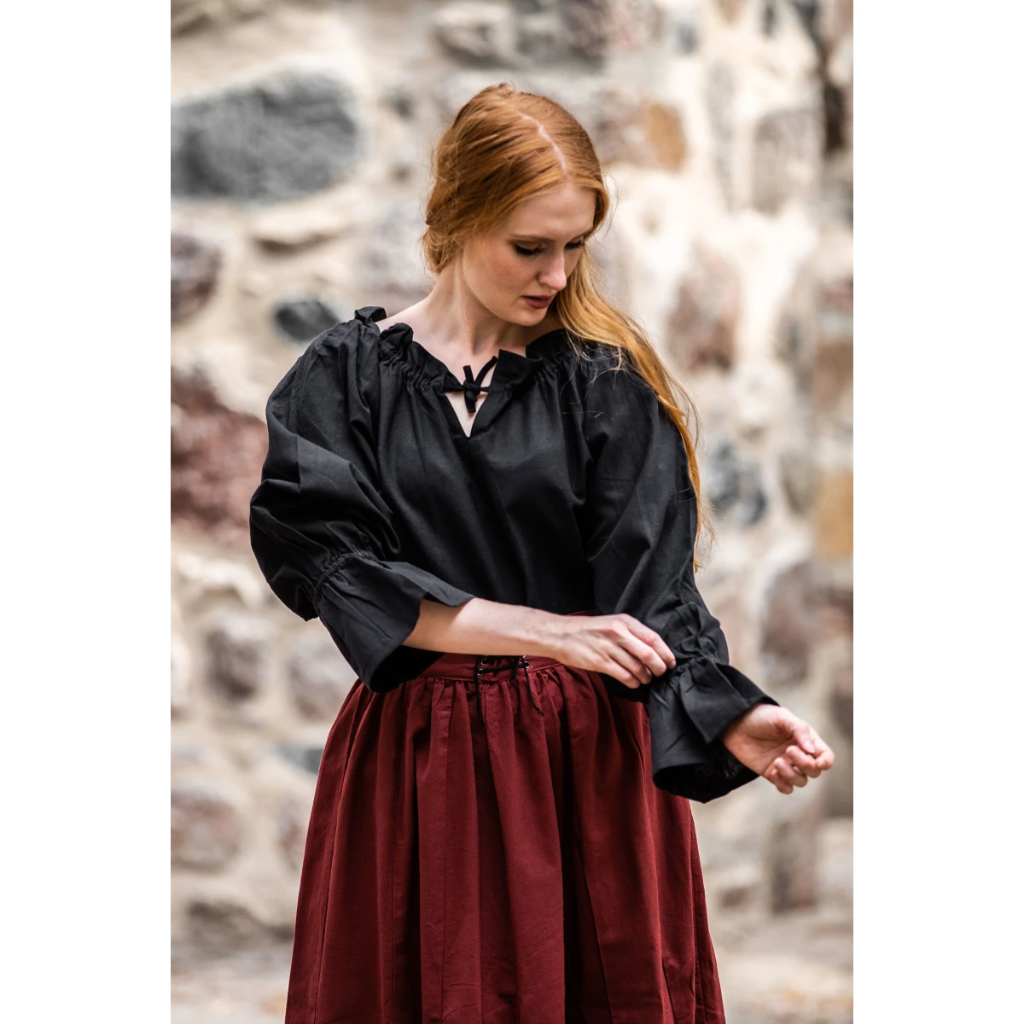 Mittelalterbluse "Morgan" Schwarz