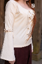 Mittelalterbluse Ely Natur Baumwolle