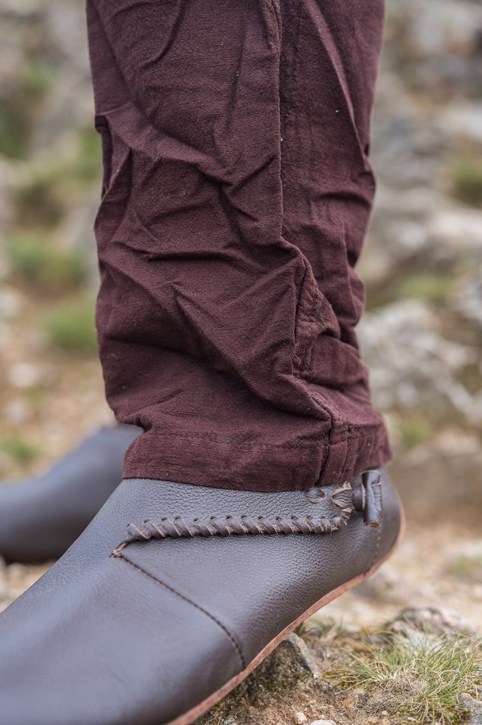  Leinenhose "Asmund" Dunkelbraun
