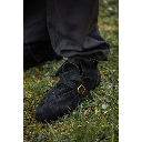 Mittelalterliche Schuhe mit Metallspange "Albin" schwarz - Mittelalterliches Schuhwerk
