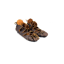 Mittelalterschuhe Bundschuhe aus Nubukleder braun- Mittelalterliches Schuhwerk