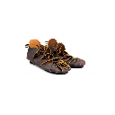 Mittelalterschuhe Bundschuhe aus Nubukleder braun- Mittelalterliches Schuhwerk