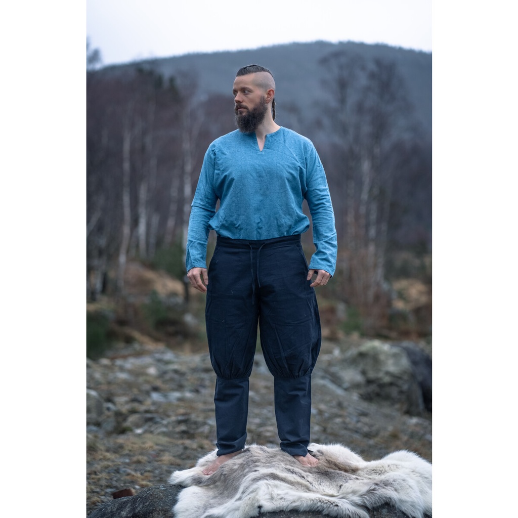 Wikinger Hose Rushose "Kjell" Schwarz
