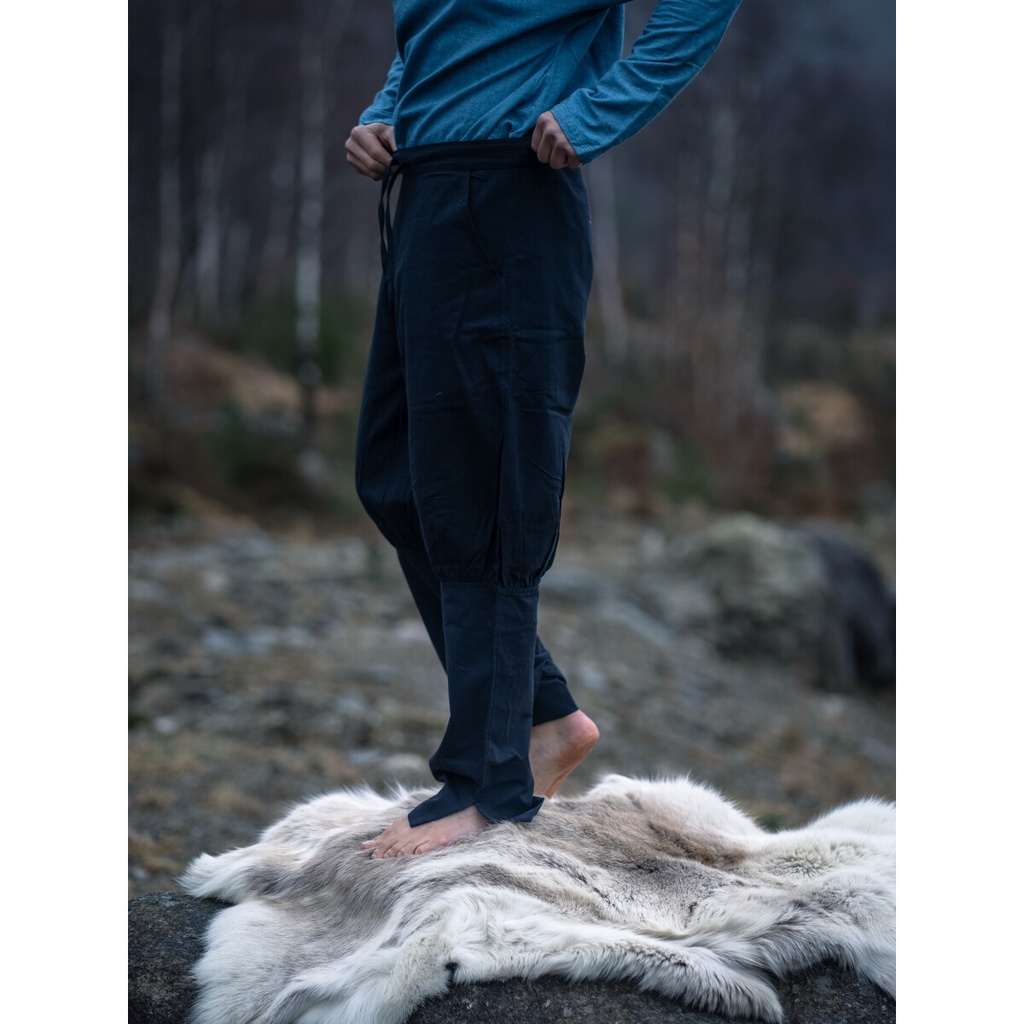 Wikinger Hose Rushose "Kjell" Schwarz