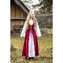 Mittelalter Kleid "Genefe" Rot/Natur