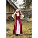 Mittelalter Kleid "Genefe" Rot/Natur