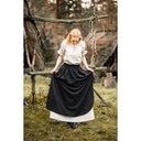 Mittelalter Rock "Elise" Schwarz/Natur