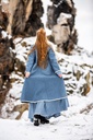 Wikinger Birka Mantel Skadi Taubenblau