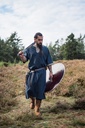 Kurzarmtunika mit Bordüre "Richard" Blau