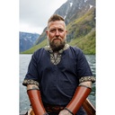 Kurzarmtunika mit Bordüre "Richard" Schwarz