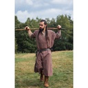 Kurzarmtunika mit Bordüre "Richard" Kastanie