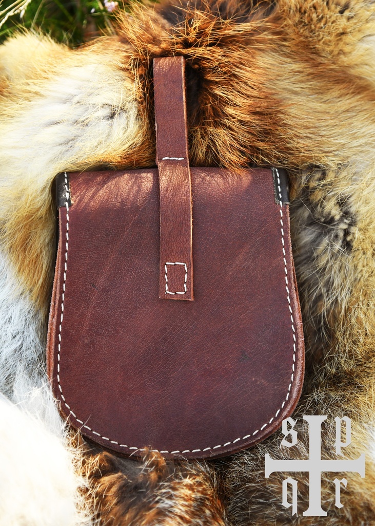 Birka Tasche, Wikinger-Gürteltasche aus Leder