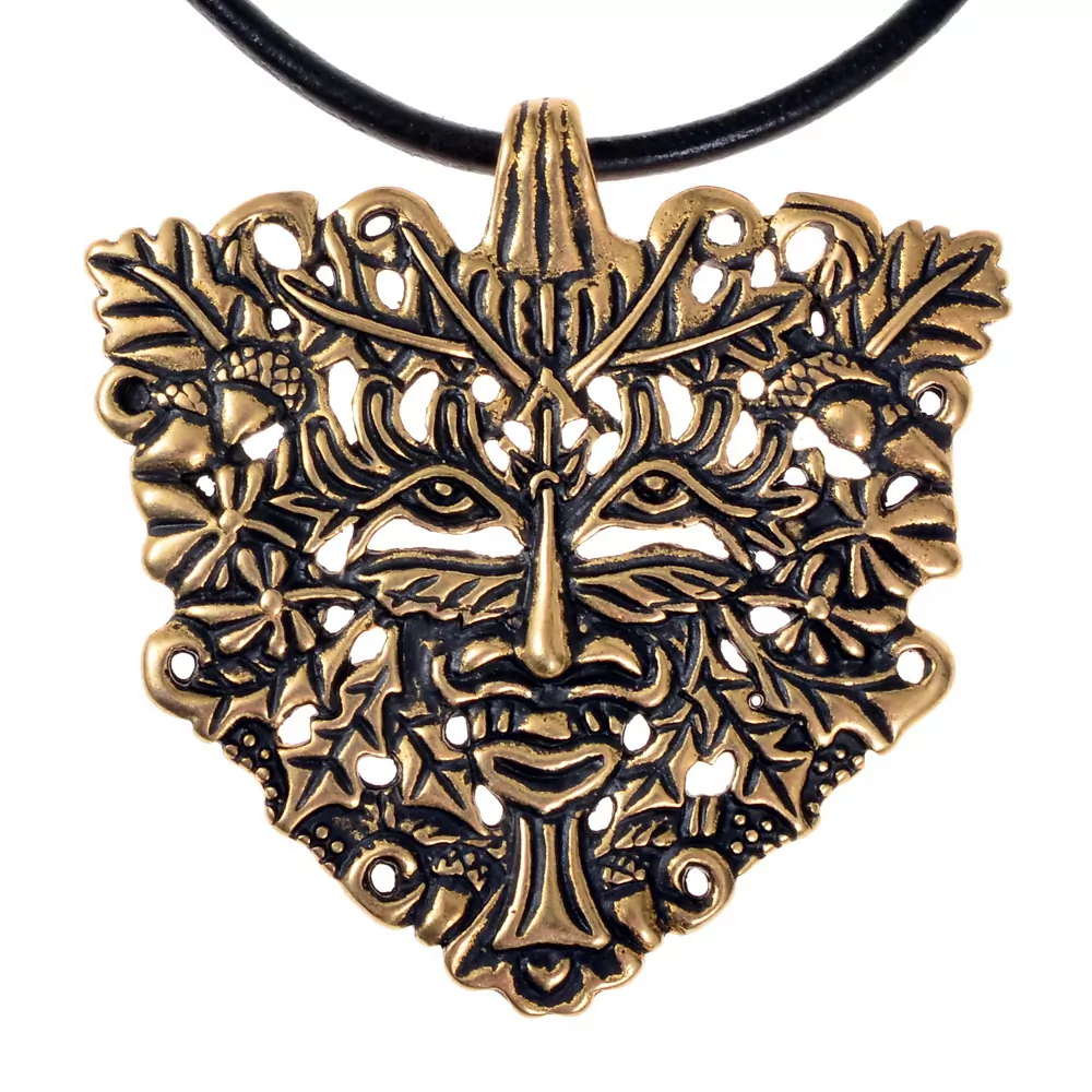 Großer Anhänger "Grüner Mann" Amulett