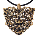 Großer Anhänger "Grüner Mann" Amulett