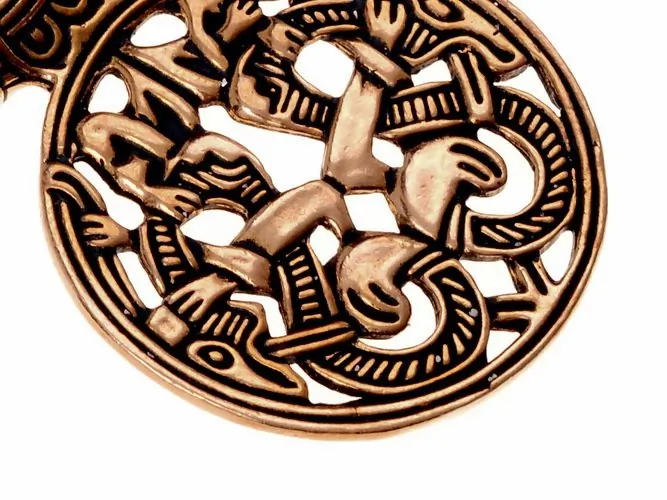 Wikinger Amulett Vårby Bronze  - Replik Nachbildung nach Originalfund