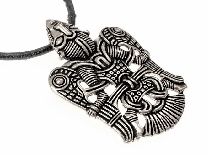 Geflügelter Mann von Uppakra Amulett Bronze