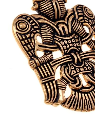 Geflügelter Mann von Uppakra Amulett Bronze
