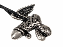 Phallus-Amulett geflügelt - Anhänger Schmuck Mittelalter Larp
