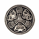 Kleine Wikinger Scheibenfibel im Borrestil