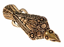 Rabenfibel aus Uppåkra Wikingerfibel Bronze