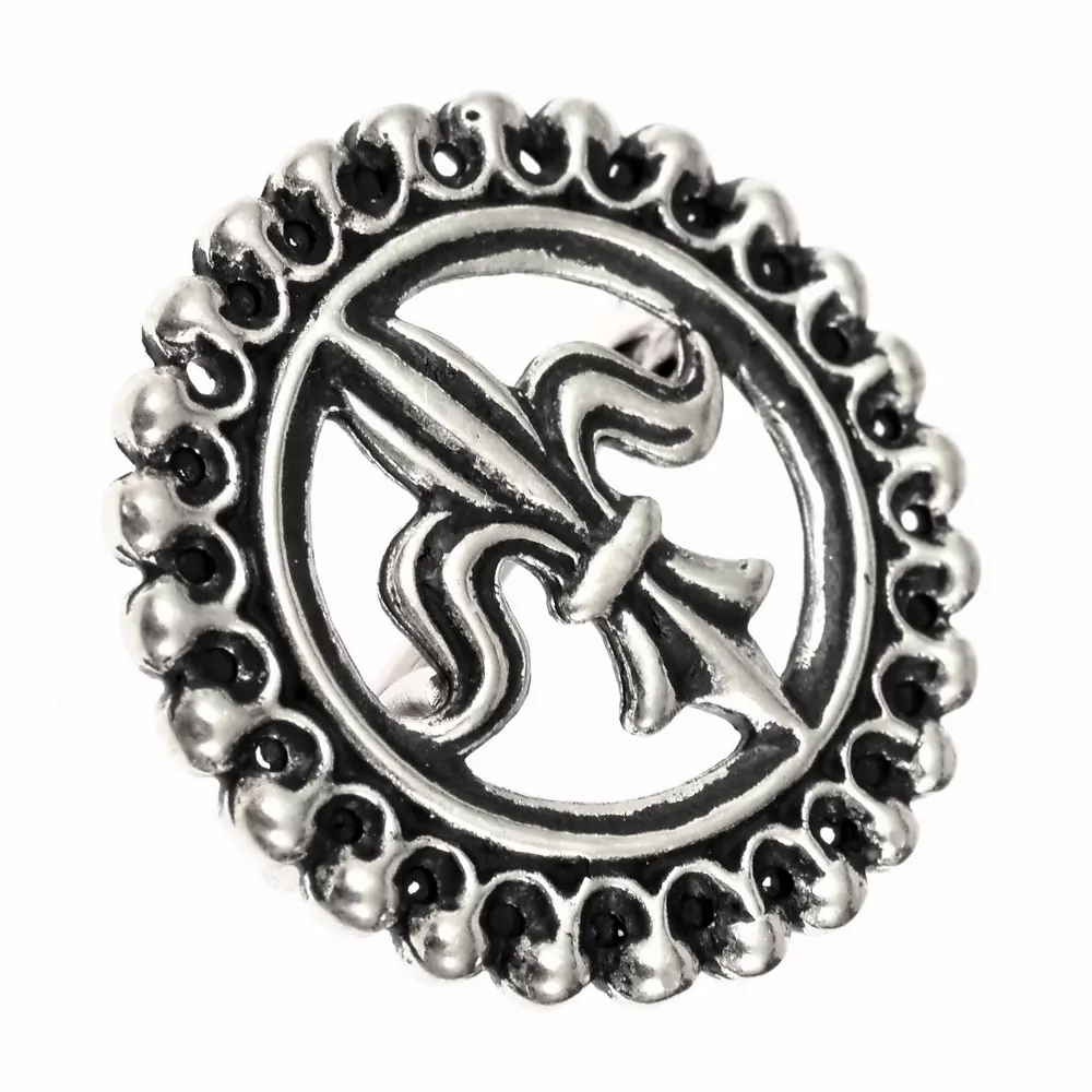 Mittelalter-Brosche "Fleur-de-Lys"