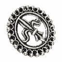 Mittelalter-Brosche "Fleur-de-Lys"