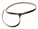Spätrömischer Ledergürtel mit Bronze-Schnalle – 2 cm Breite, Replik aus dem 4. Jahrhundert
