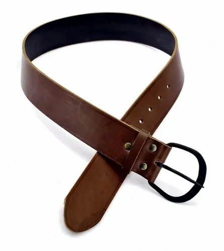 Gürtel mit runder Eisenschnalle - 5 cm