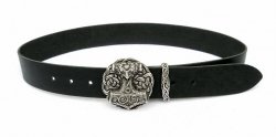 Buckle-Belt 4 cm / Mjölnir - Spaltleder Bild 3