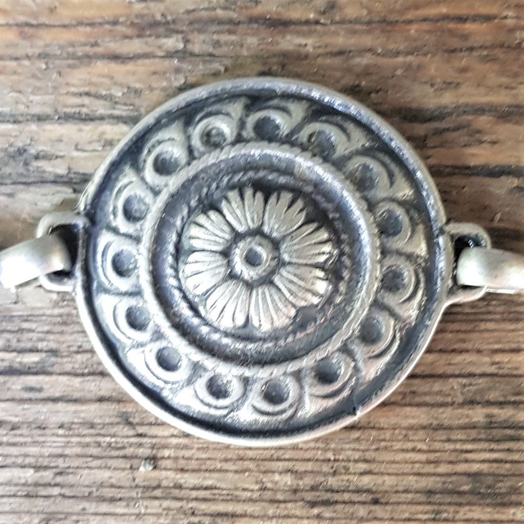 Kettengürtel, SCHILDWALL,Fb:silber