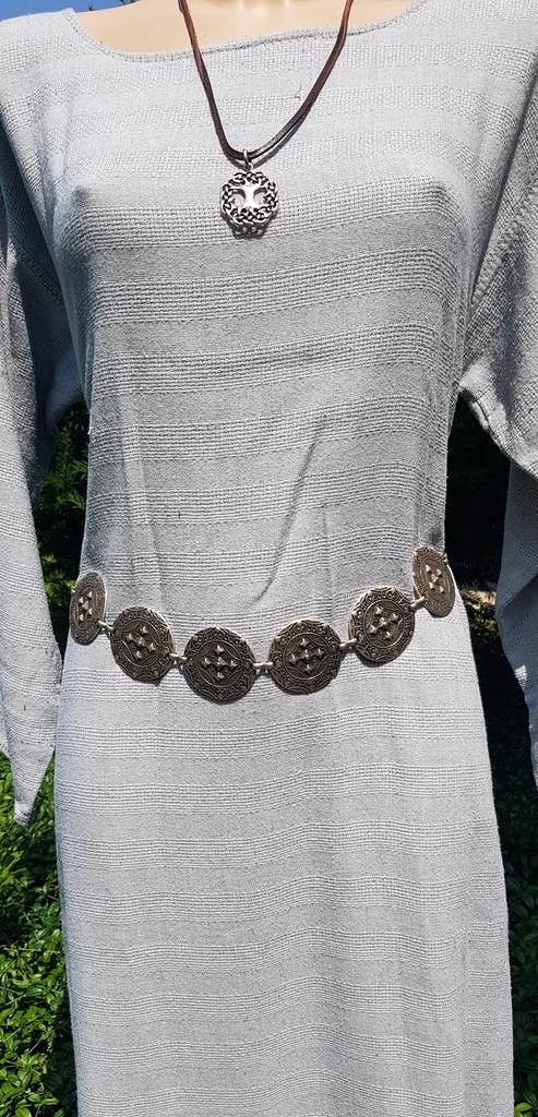 Kettengürtel, MAGYAR-KREUZE, silberfarben