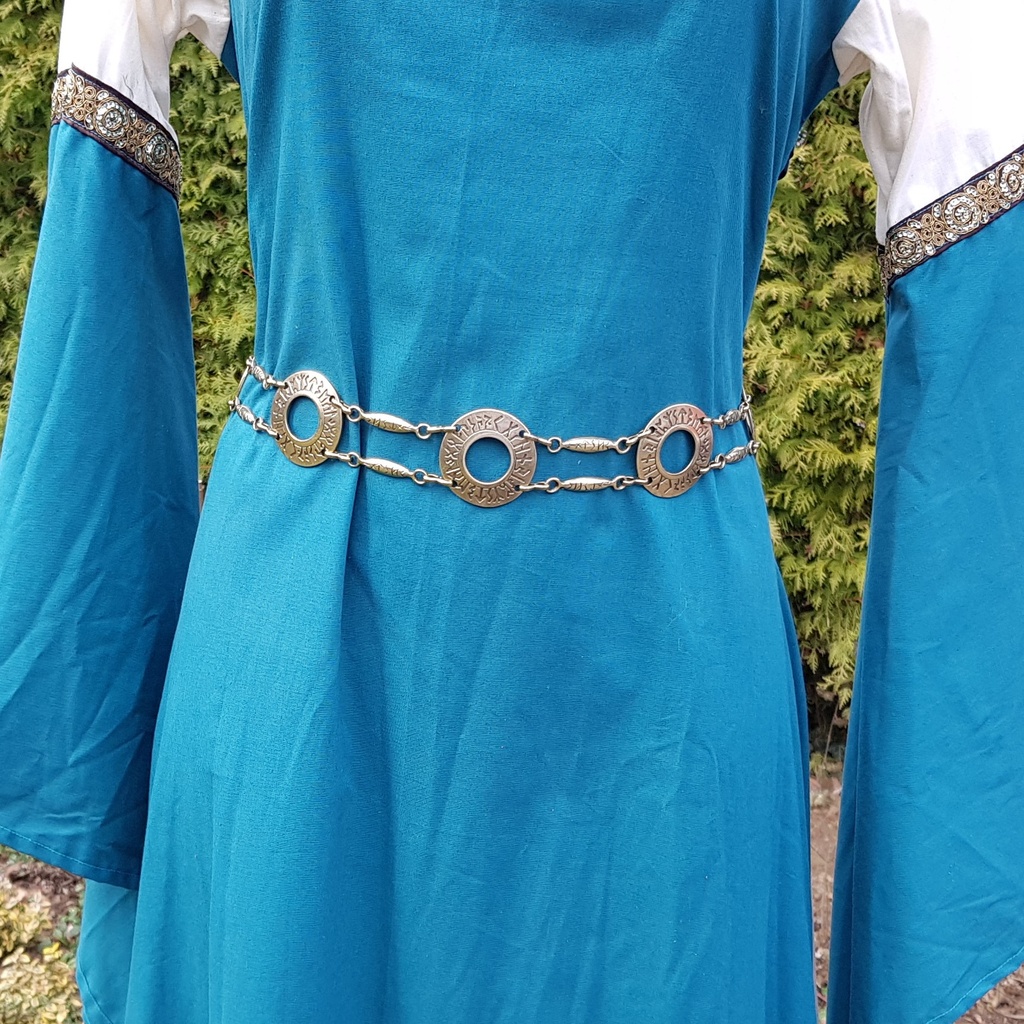 Kettengürtel, Runenkreise, messingfarben