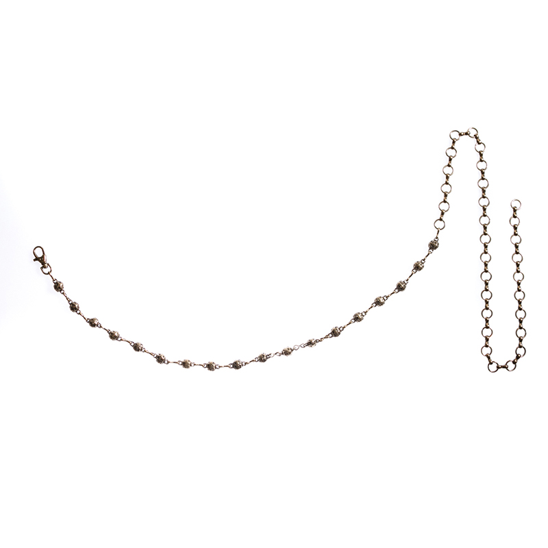 Kettengürtel Bartperlen, Fb: messing