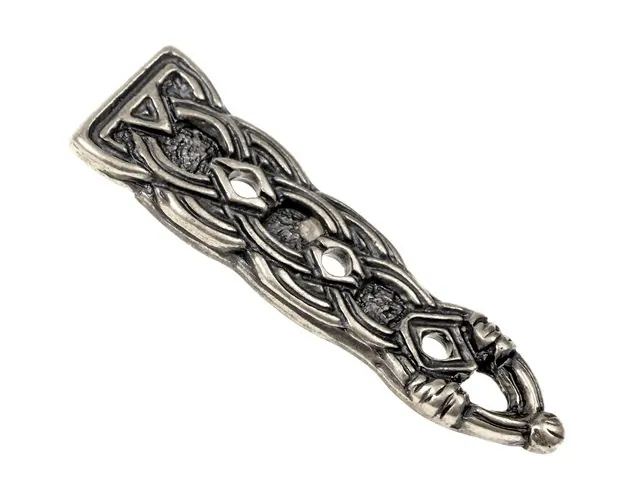 Riemenende für 1,5 cm Gürtel im Borrestil, Replik Mittelalter Reenactment