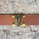 Gürtelteiler, Scharnier, Fb:messing, für 4cm breite Gürtel