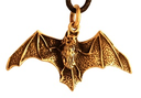 Amulett, Anhänger 'Arcania - Fledermaus' aus Bronze - Mittelalter, Larp, Fantasy Schmuck.webp