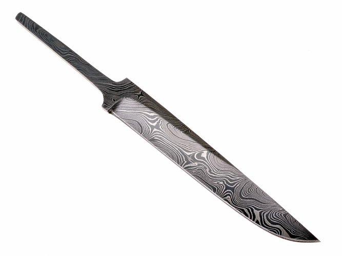 Wikinger Langmesser-Klinge - Damast 1