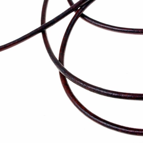 Rolle Endlos-Lederband - 3 mm / 50 m 1