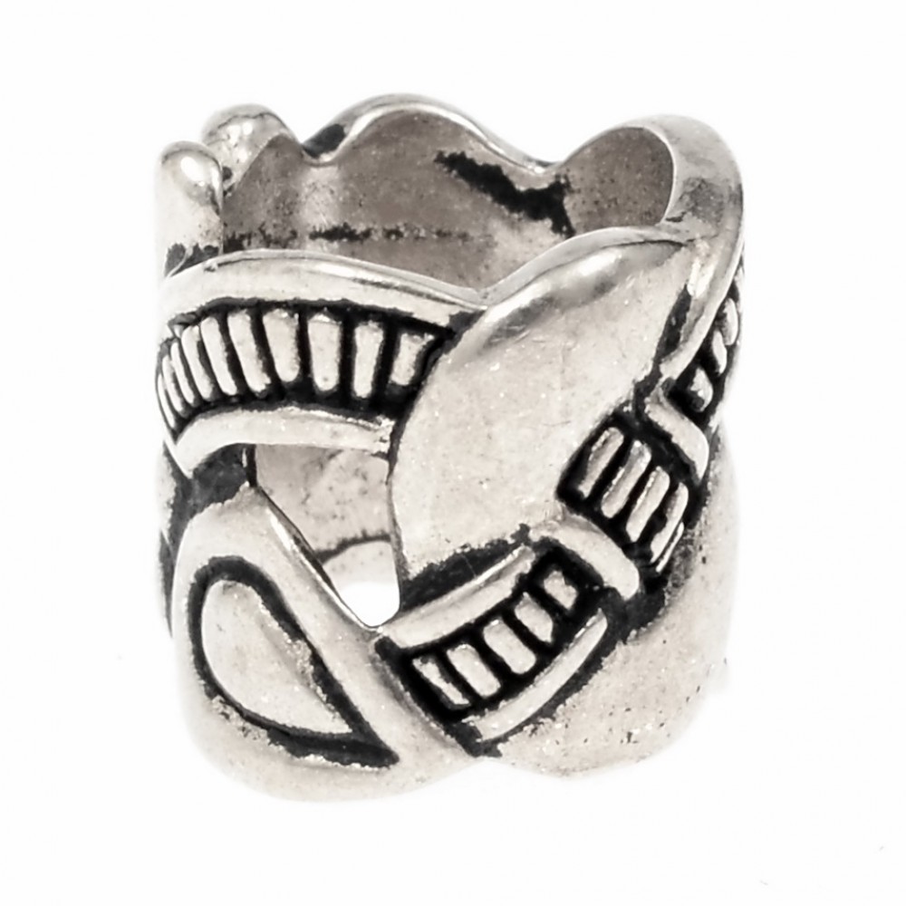 Wikinger-Bartperle 'Knotenband' - 8 mm Loch 1