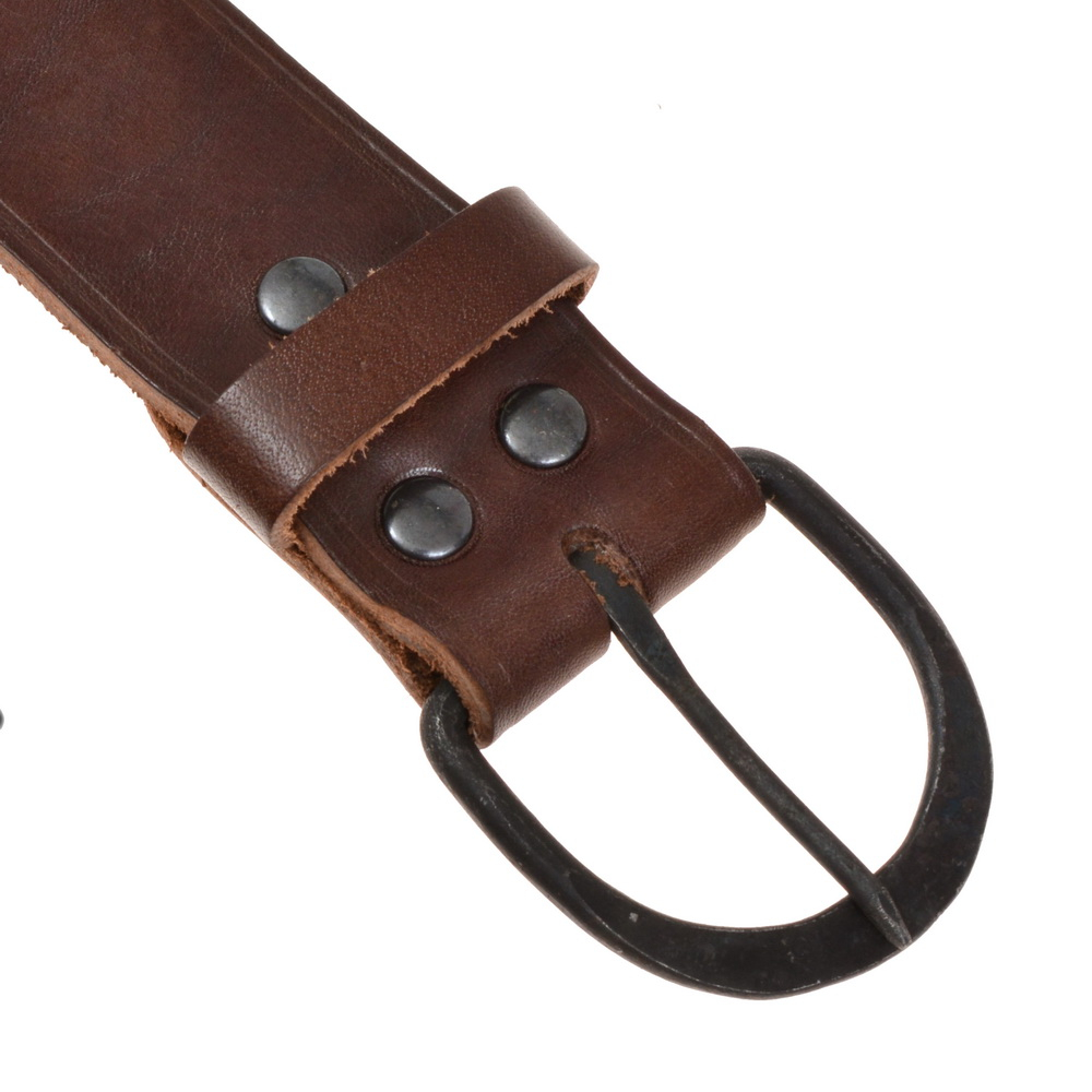 Klassischer Gürtel mit Eisen-Schnalle - 4 cm 1