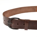 Klassischer Gürtel mit Eisen-Schnalle - 4 cm 3