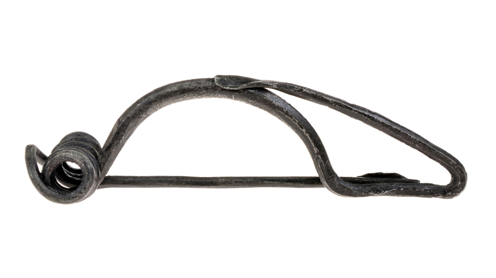 Keltische Spiraldraht-Fibel aus Eisen - 9,5 cm 3