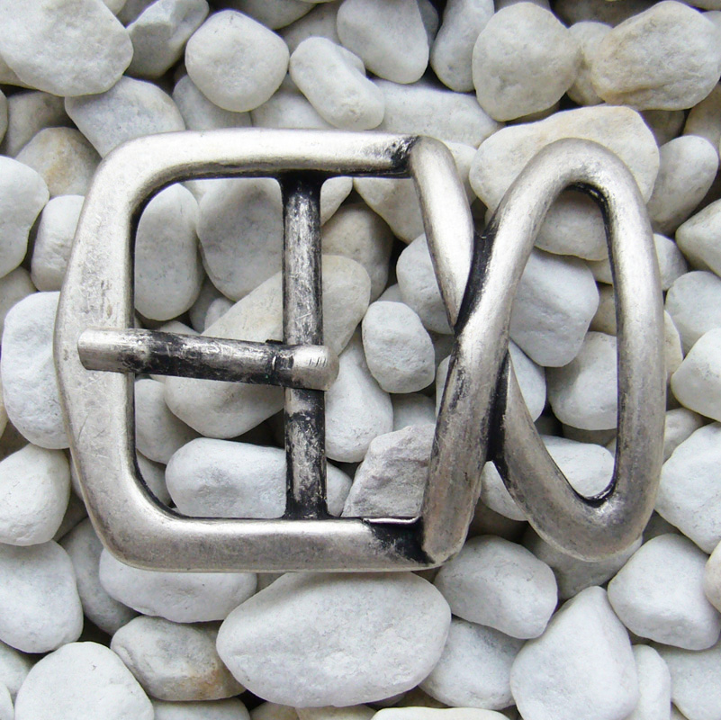 Cappio, 4cm, silberne Dorn-Vollschließe, Schnalle