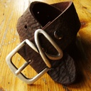 Cappio, 4cm, silberne Dorn-Vollschließe, Schnalle