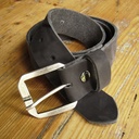 Ras, 4cm, silberne schlichte Dornschließe, Schnalle