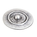 BUCKEL-Schild, 4cm, silberfarbene keltische Zierschließe, Schnal