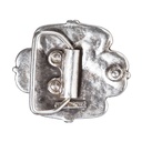 Roi, Lilien-Schließe 4cm, silberfarben, Schnalle
