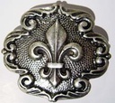 Roi, Lilien-Schließe 4cm, silberfarben, Schnalle