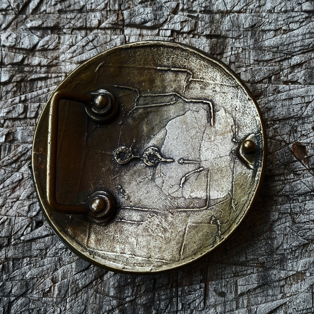 Ragnar,4cm,Mittelalter-Schließe,Fb:altmessing,Wikinger-Schild,Sc
