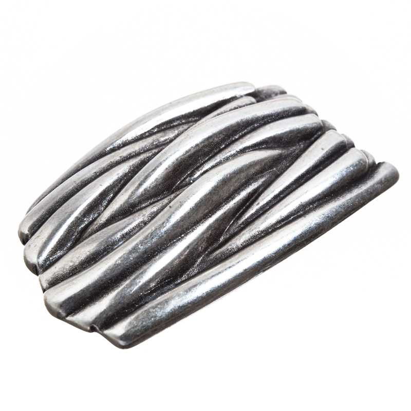 Pasta, 4cm, silberne Schließe, Schnalle